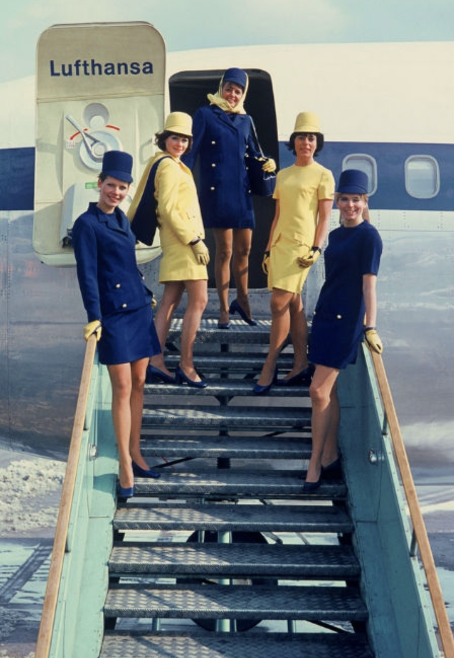 1970's lufthansa stewardess - Lufthansa